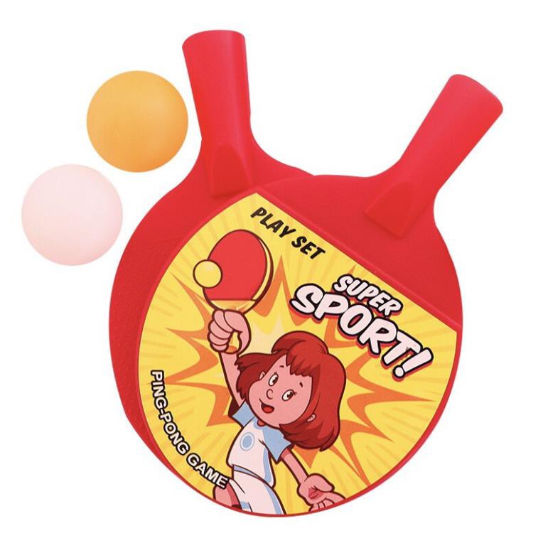 Bộ 2 vợt bóng bàn kèm theo 2 bóng cho bé - Đồ chơi bóng bàn Ping Pong cho bé