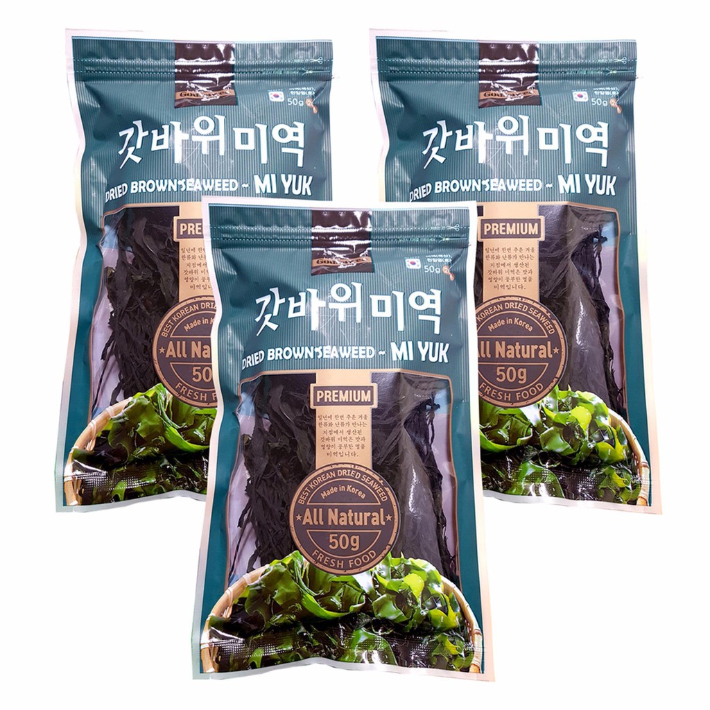 Rong Biển Godbawee Dried Brown Seaweed Mi Yuk 50g