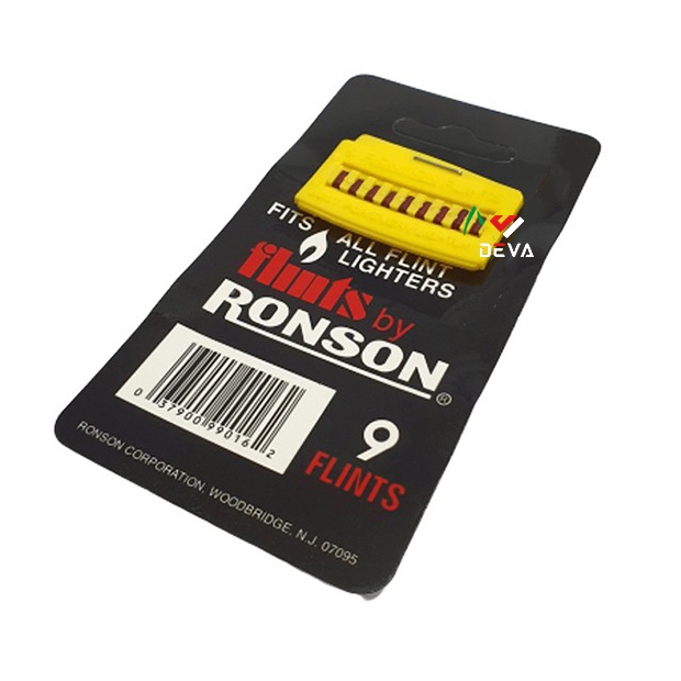 Đá lửa Ronson Vỉ 9 viên màu đỏ mềm - Dùng cho các loại hộp quẹt bật lửa  DEVA