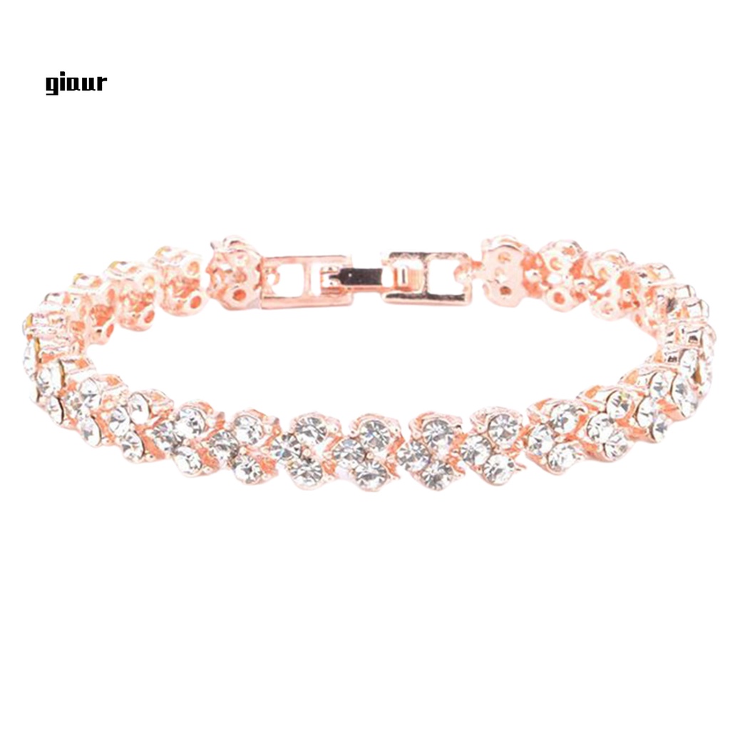 Vòng đeo tay đính đá zircon thời trang sang trọng cho nữ