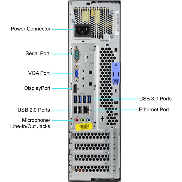 Máy tính đồng bộ LENOVO ThinkCentre M82P - H61/Q75- Core i3-2100/4Gb ram/HDD 250Gb Châu âu siêu bền.