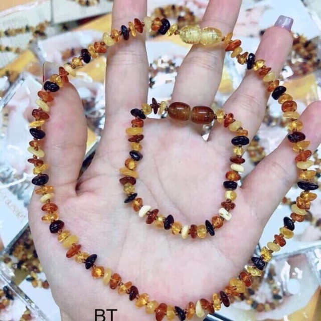 Vòng hổ phách mykemshop