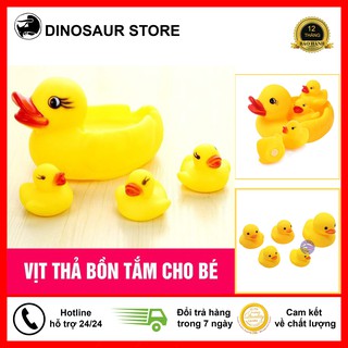 🐤vịt thả hồ bơi🐤 set 4 vịt mẹ và vịt con thả hồ bơi cho bé - hàng cam kết 100% về chất lượng