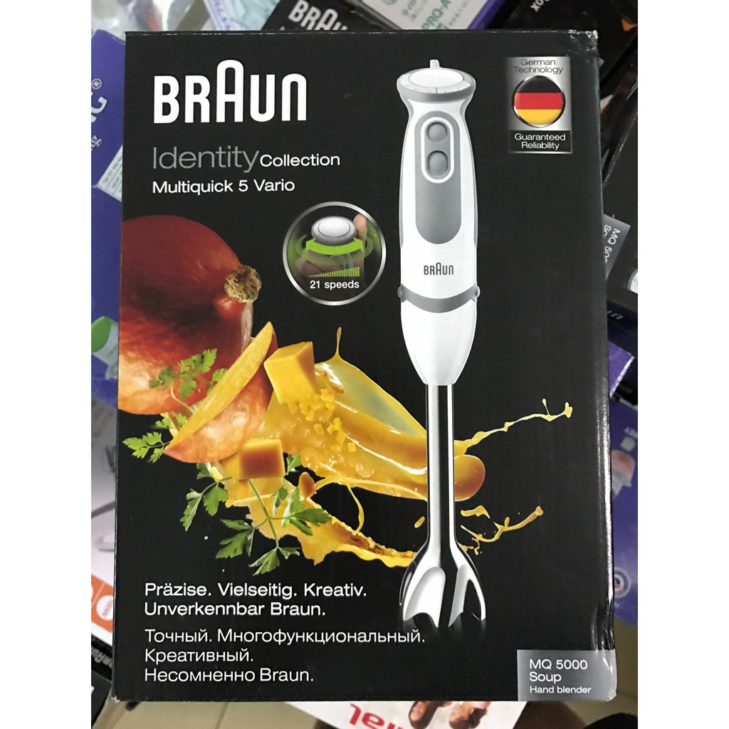 Máy xay Braun MQ 5000 Soup Vario - Hàng Nhập Khẩu - Bảo hành 12 tháng