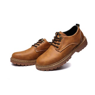 Giày Boot Nam Cổ Thấp Vàng Bò GN288