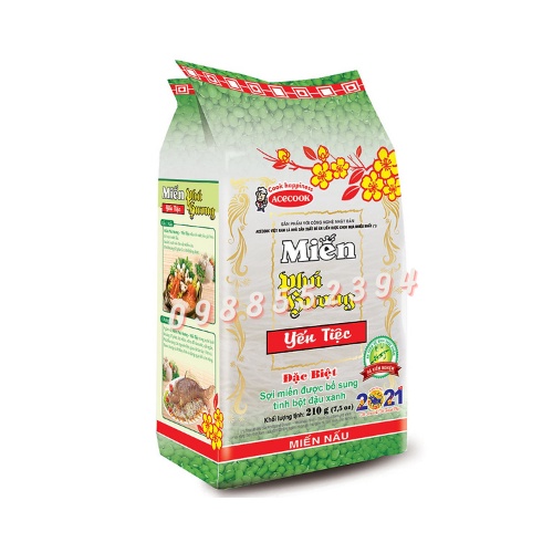Bịch miến đậu xanh yến tiệc phú hương 210g - MIẾN NẤU đặc biệt dành cho nữ