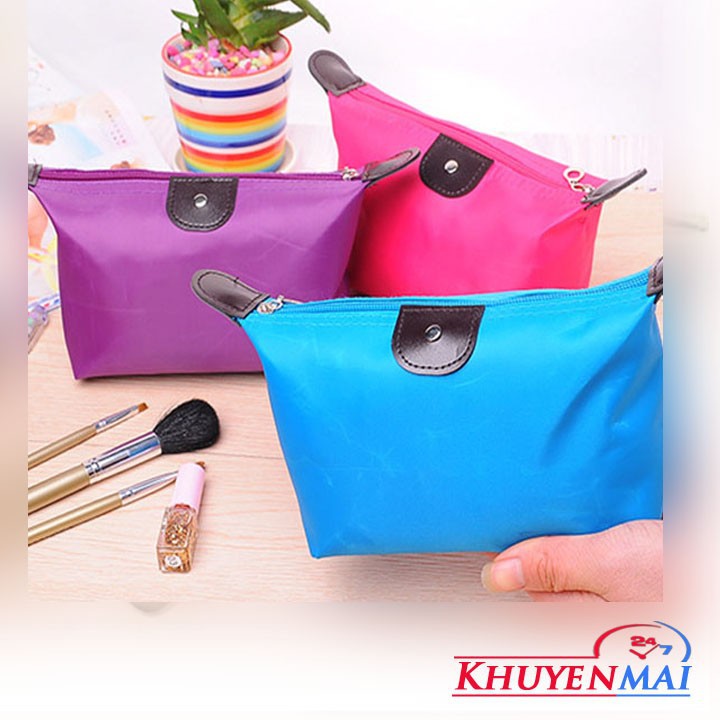 Túi dựng mỹ phẩm MÀU TRƠN