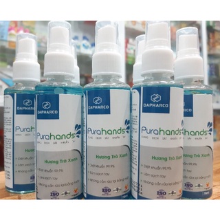 🤲🤲🤲 SÁT KHUẨN TAY PURAHANDS 70ML (Hương trà xanh)