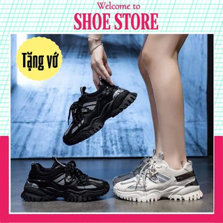GIÀY THỂ THAO NỮ PHONG CÁCH CÁ TÍNH 💖FREESHIP💖 SNEAKER GÓT BẠC - GIÀY ĐẾ CAO 5CM
