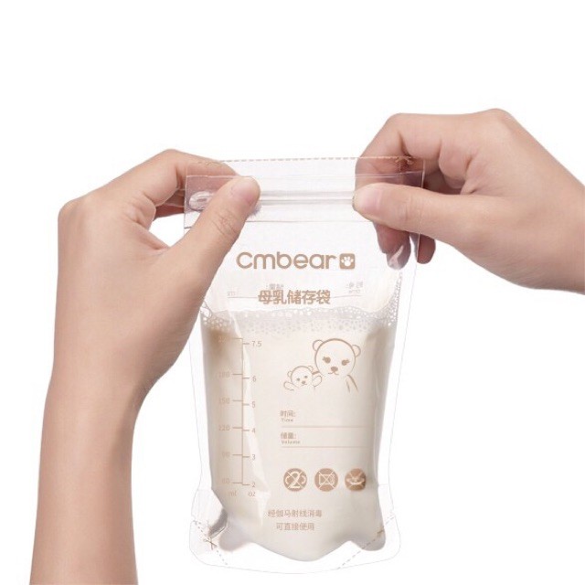 Túi trữ sữa Cmbear - hàng đẹp dai 220 200 ml