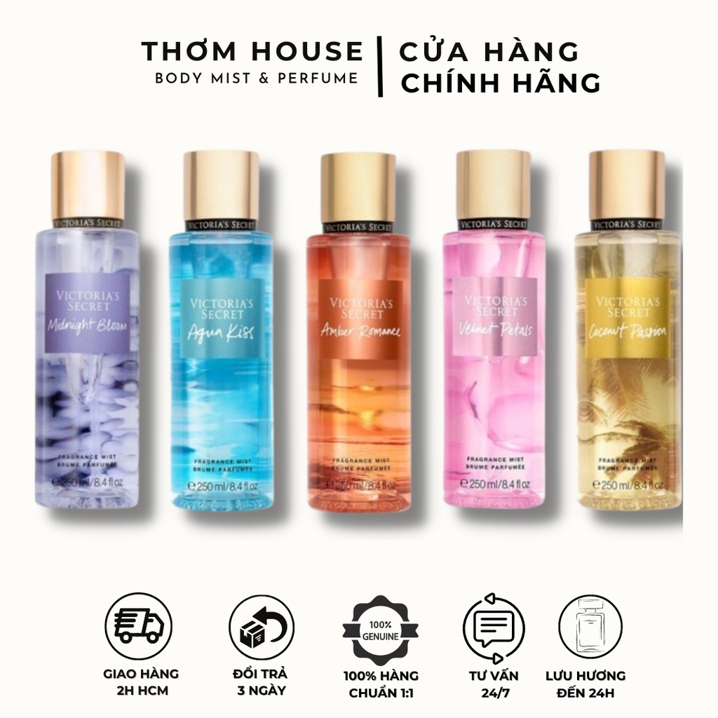 Xịt thơm toàn thân hương nước hoa Victoria’s Secret- Bodymist  hương nước hoa 236ml