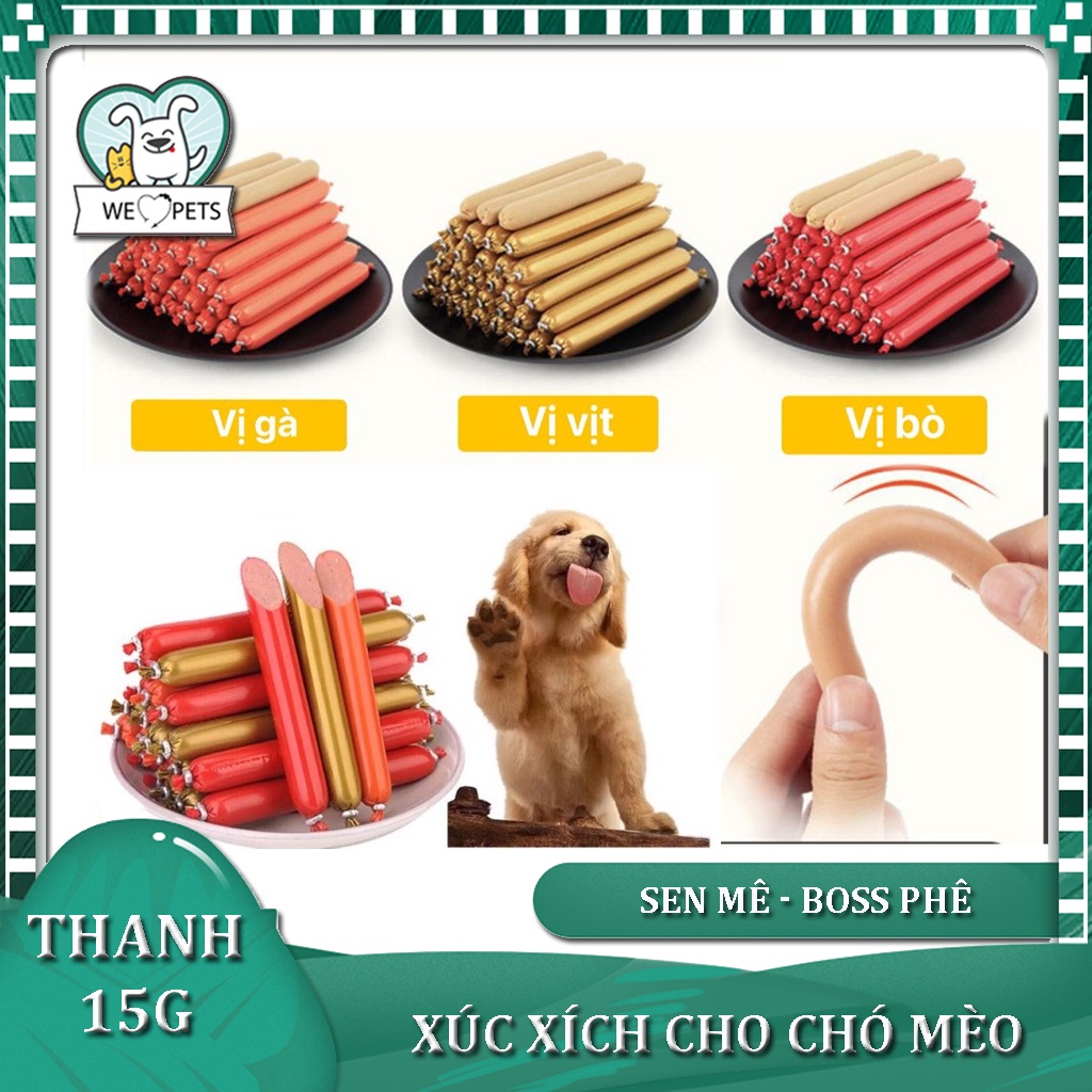 Xúc Xích Cho Chó Mèo Hamster Thú Cưng Dinh Dưỡng Giàu Vitamin, Đạm  - Lida Pet Shop