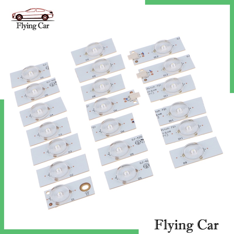 [giá giới hạn] 20pc 6V SMD Lamp Beads with Optical Lens Fliter for 32-65 inch LED TV Repair