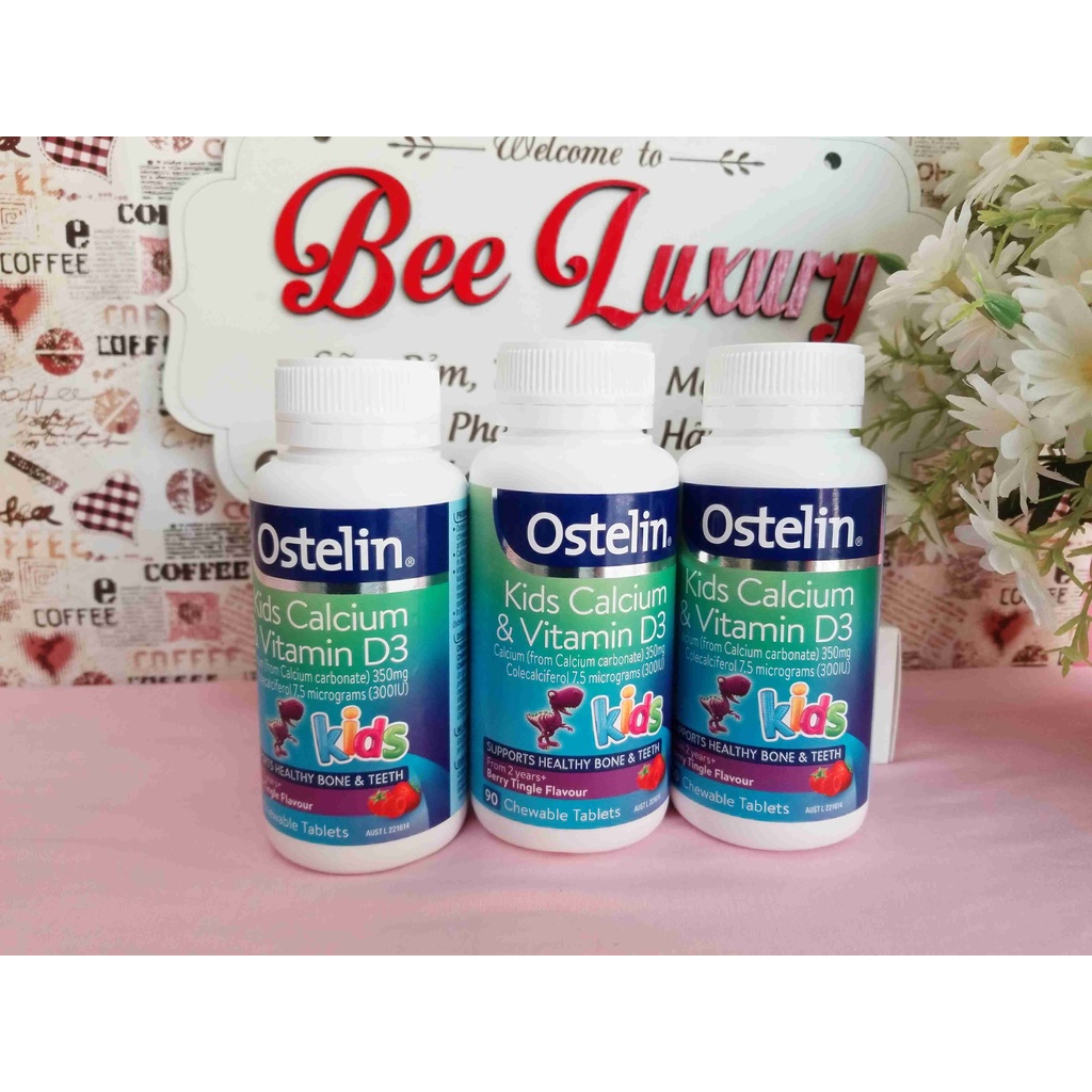 Canxi Ostelin khủng long 90 Viên bổ sung canxi cho bé