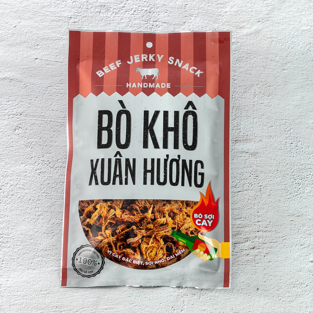 Bò khô sợi cay Xuân Hương ngon cay cực đã