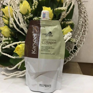 KEM HẤP DẦU COLLAGEN KARSEELL MACA POWER SIÊU MỀM MƯỢT TÓC CHÍNH HÃNG Ý 500ml