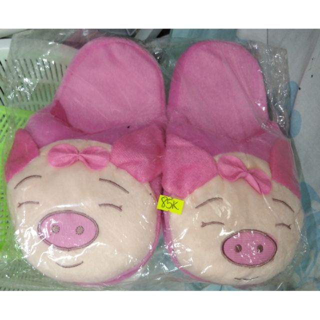 Dép bông heo hồng dễ thương