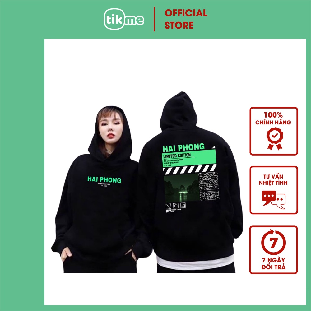 Áo Hoodie Nỉ TIKME Nam Nữ Thành Phố Hải Phòng Áo Hai Mặt Size Xs-2Xl