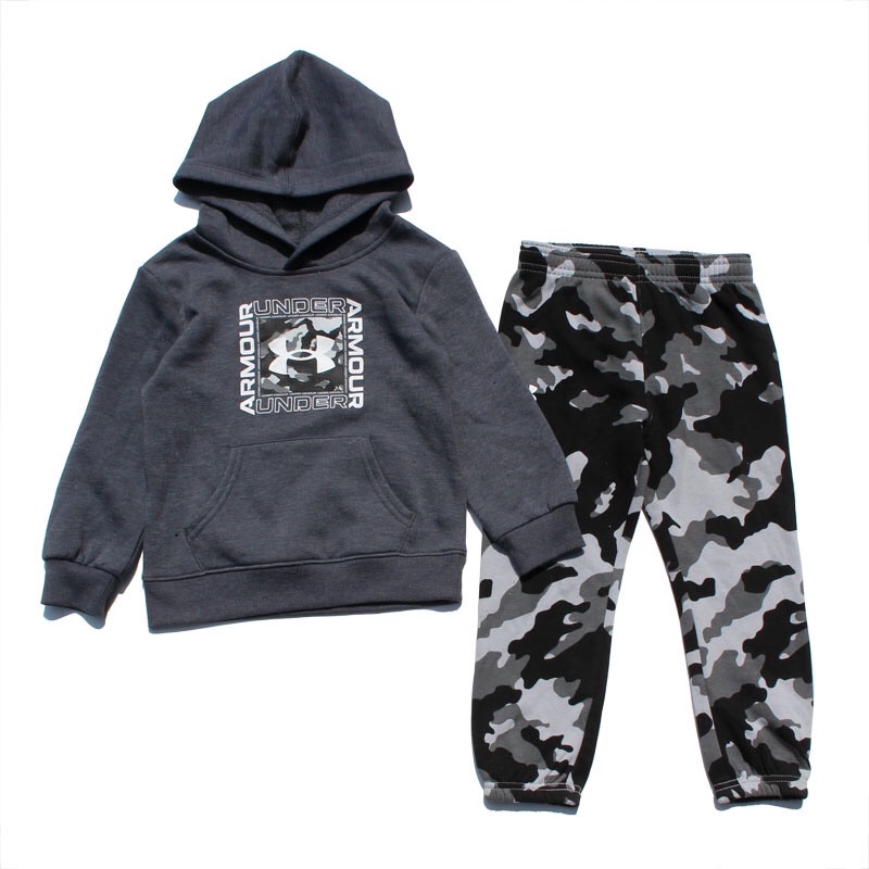 Bộ quần áo bé trai Armour 2-5 tuổi  Sét quần áo nỉ bông cao cấp xuất dư 1121