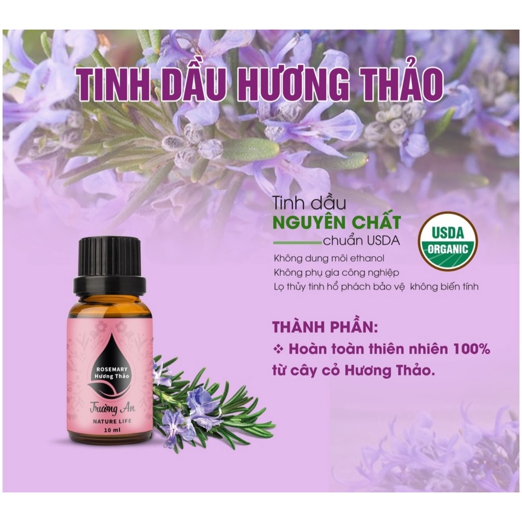 Tinh dầu Hương Thảo Rose Mary  Essential Oil, xuất xứ thừ thiên nhiên, có kiểm định