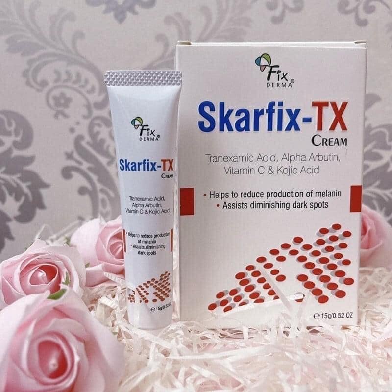 [CHÍNH HÃNG] KEM SKARFIX TX - Kem Dưỡng Trắng Da Mờ Thâm, Tàn Nhang Fixderma Skarfix-TX Cream 15g Tr