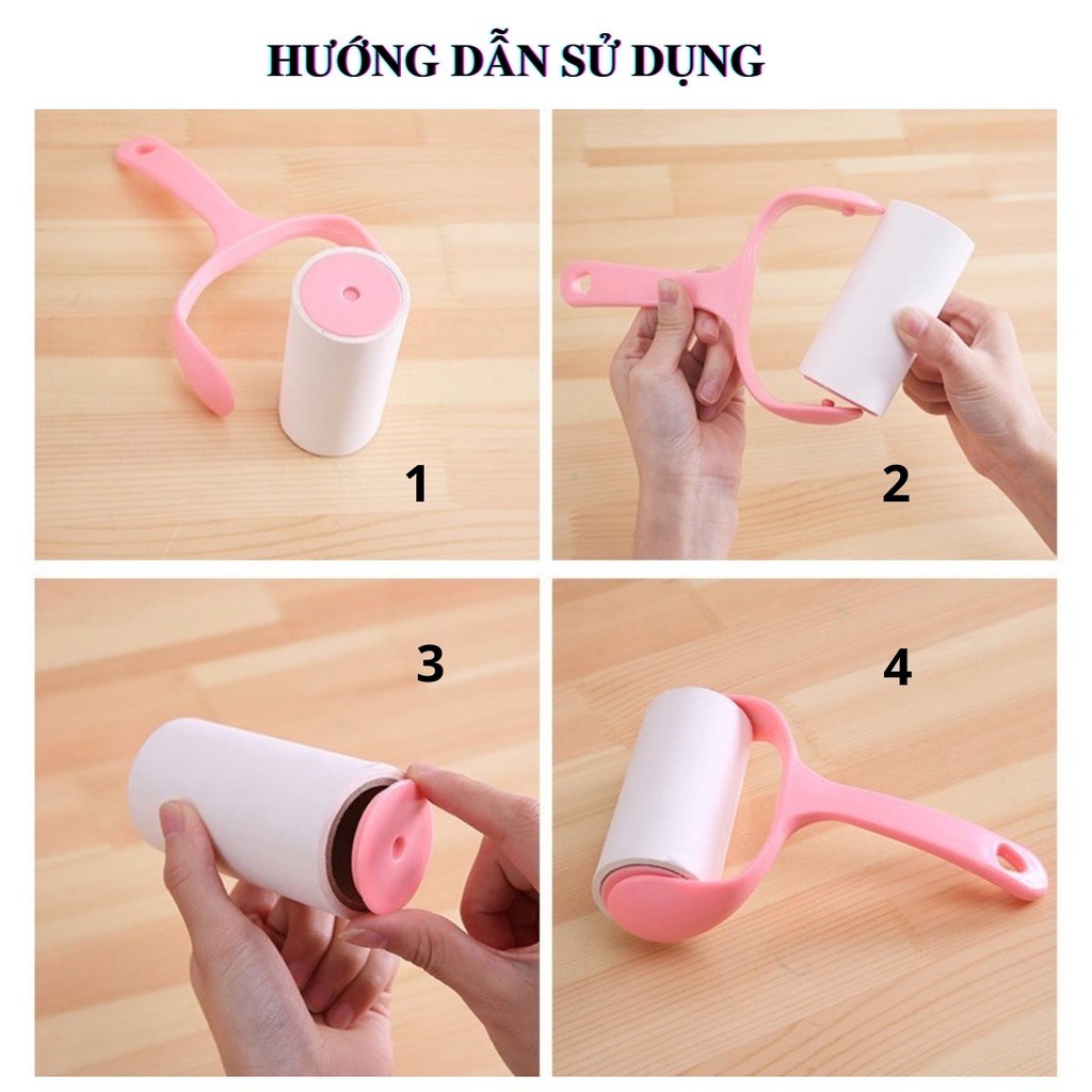 Cây Lăn Bụi Làm Sạch Quần Áo, Ga Giường, Sofa, Lông Chó Mèo