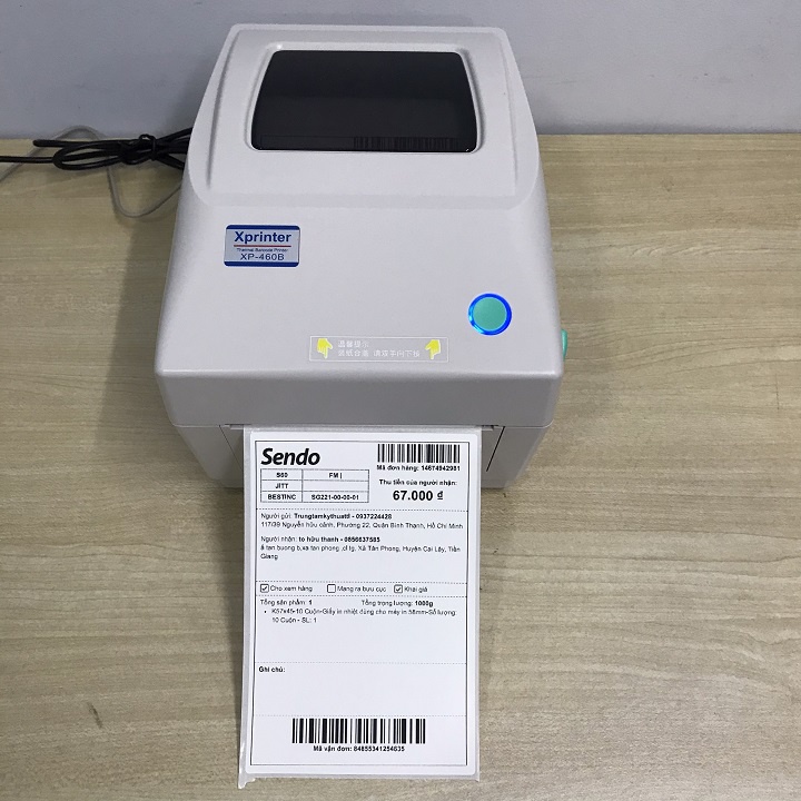 Tệp 500 tờ giấy A6 in đơn hàng tem vận chuyển sàn TMĐT và web vận chuyển 100x150mm 10x15cm