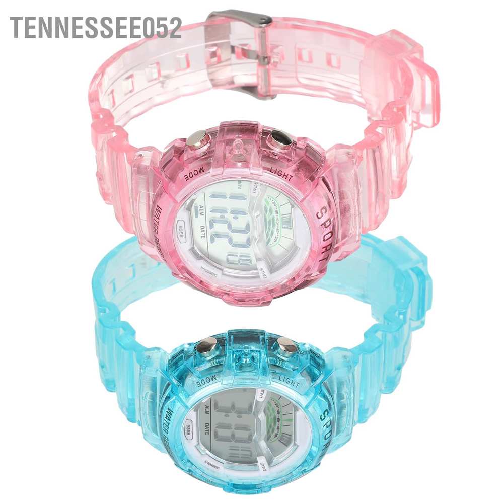 Hàng Sẵn Đồng hồ trẻ em điện tử không thấm nước Đồng hồ đeo tay ban đêm Giảm sức đề kháng cho trẻ em Đồng hồ điện tử đa năng chống nước dạ quang dành cho bé【Tennessee052】