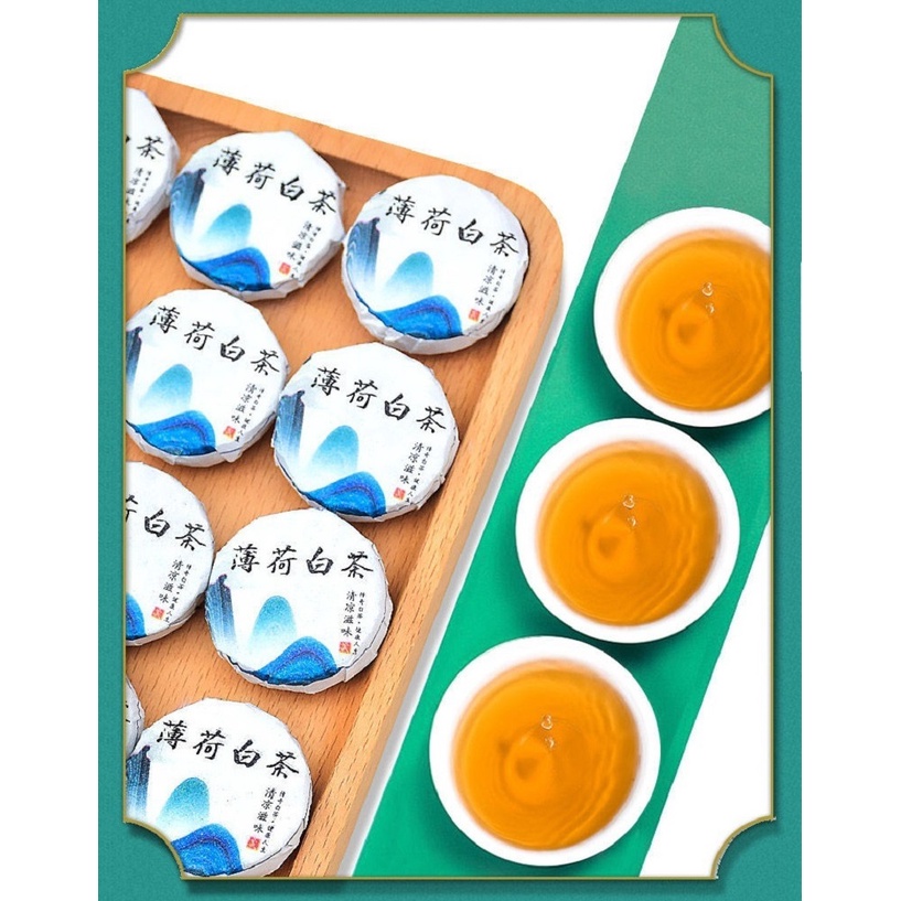Bạch Trà Cổ Thụ Phúc Kiến, Vân Nam Hảo Hạng Thêm Vị Bạc Hà (Hộp 100 gram)