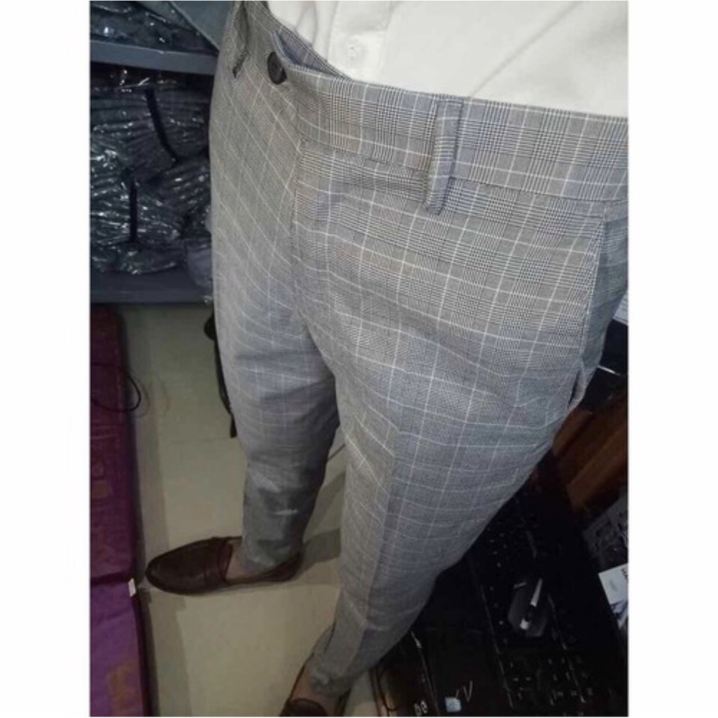 QUẦN TÂY ÂU NAM XÁM KẺ CARO MẪU MỚI NHẤT | BigBuy360 - bigbuy360.vn