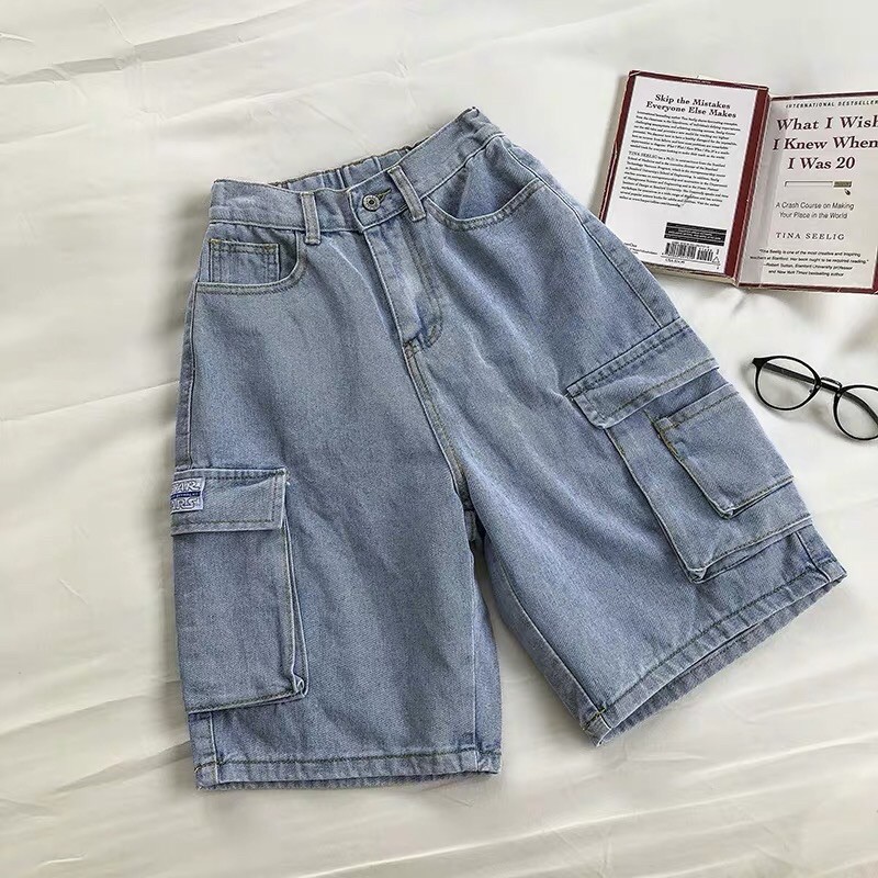 ORDER quần short jeans túi hộp ullazang