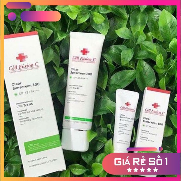 ❤️Kem chống nắng Cell Fusion C Laser / Clear / Toning Suncreen Đỏ / Hồng❤️