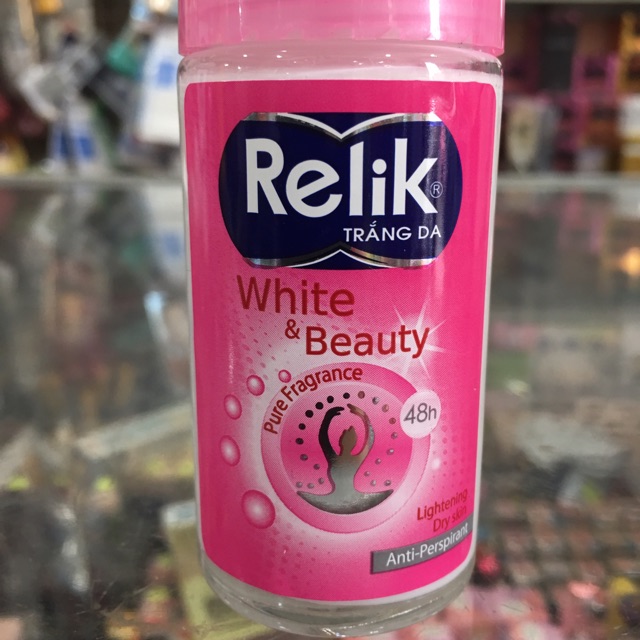 Lăn khử mùi trắng da Relik White & Beauty 50ml