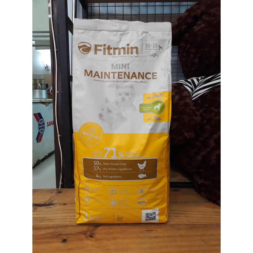 Thức ăn cho chó trưởng thành Fitmin Dog Mini Maintenance 3kg