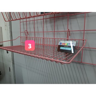 RỔ TREO KHUNG LƯỚI (6 mẫu màu hồng)