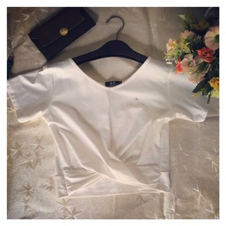 #Croptop vạt chéo
