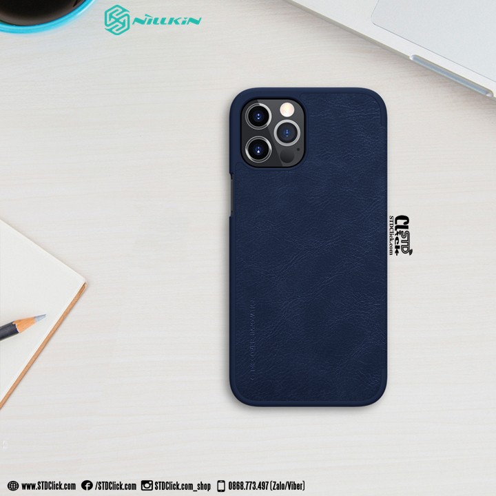 BAO DA IPHONE 12 - 12 PRO NILLKIN QIN CHÍNH HÃNG HÀNG CHUẨN