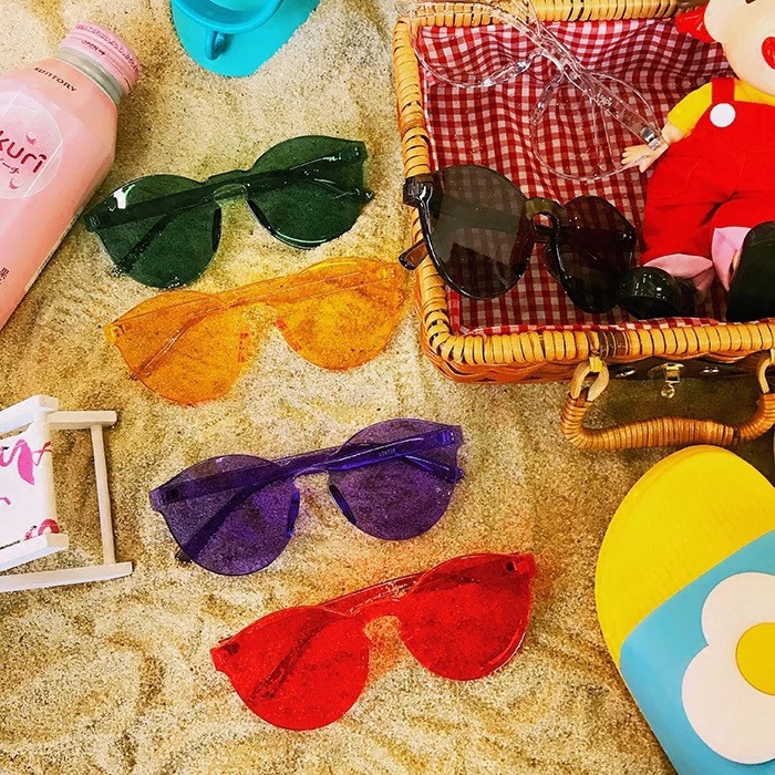 Kính mát gọng tròn không viền dành cho nam nữ | BigBuy360 - bigbuy360.vn