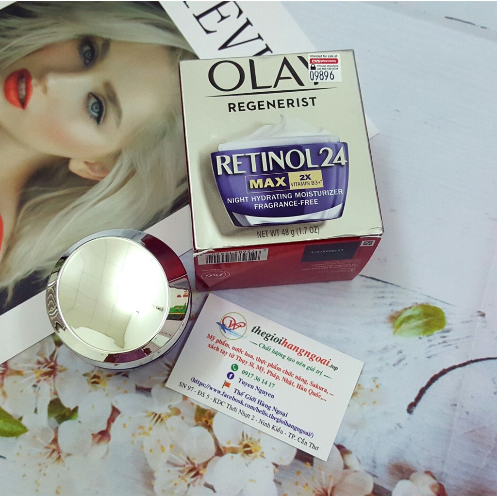 Kem Olay Retinol MAX Night tái tạo sáng da ban đêm 48g