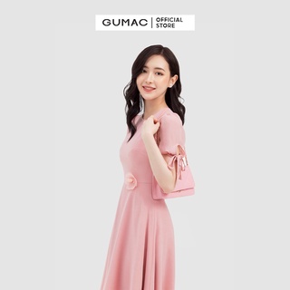 Đầm xòe phối hoa eo DB3260 GUMAC