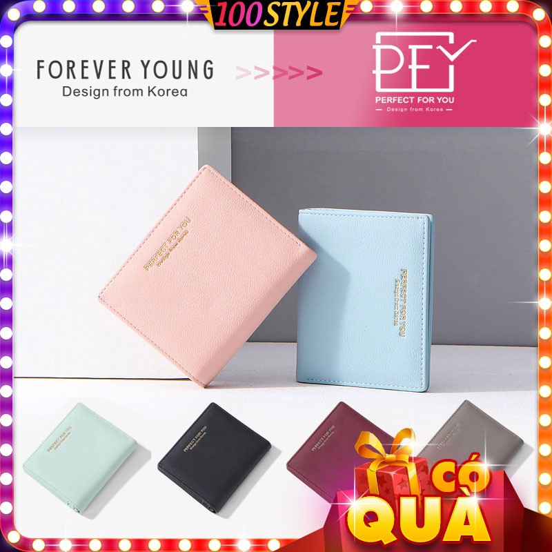 [Mã FAMAYWA2 giảm 10k đơn từ 50k] Bóp Ví Mini PERFECT FOR YOU Ngăn Kéo Sau Từ NSX Ví Forever Young M567