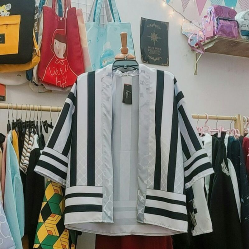 Happi Xà trụ Iguro Obanai - phụ kiện anime cosplay Kimetsu no Yaiba