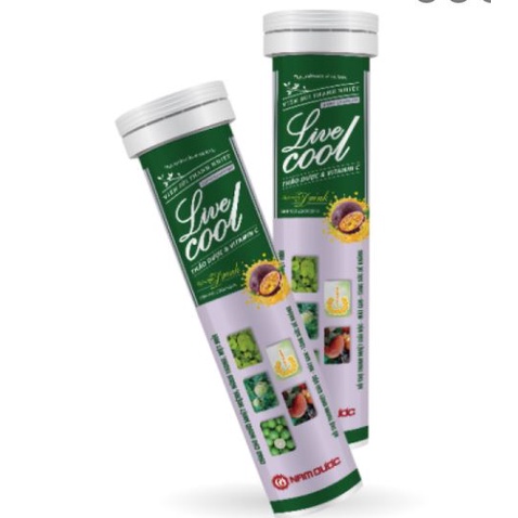 Livecool, bột sủi thanh nhiệt, nhiệt miệng, mát gan, nhiều vị