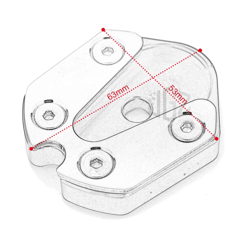 Motorcycle CNC Enlarge Plate Side Stand Enlarger Kickstand Extension for VESPA Sprint Piaggio LX 150 S150 Primavera