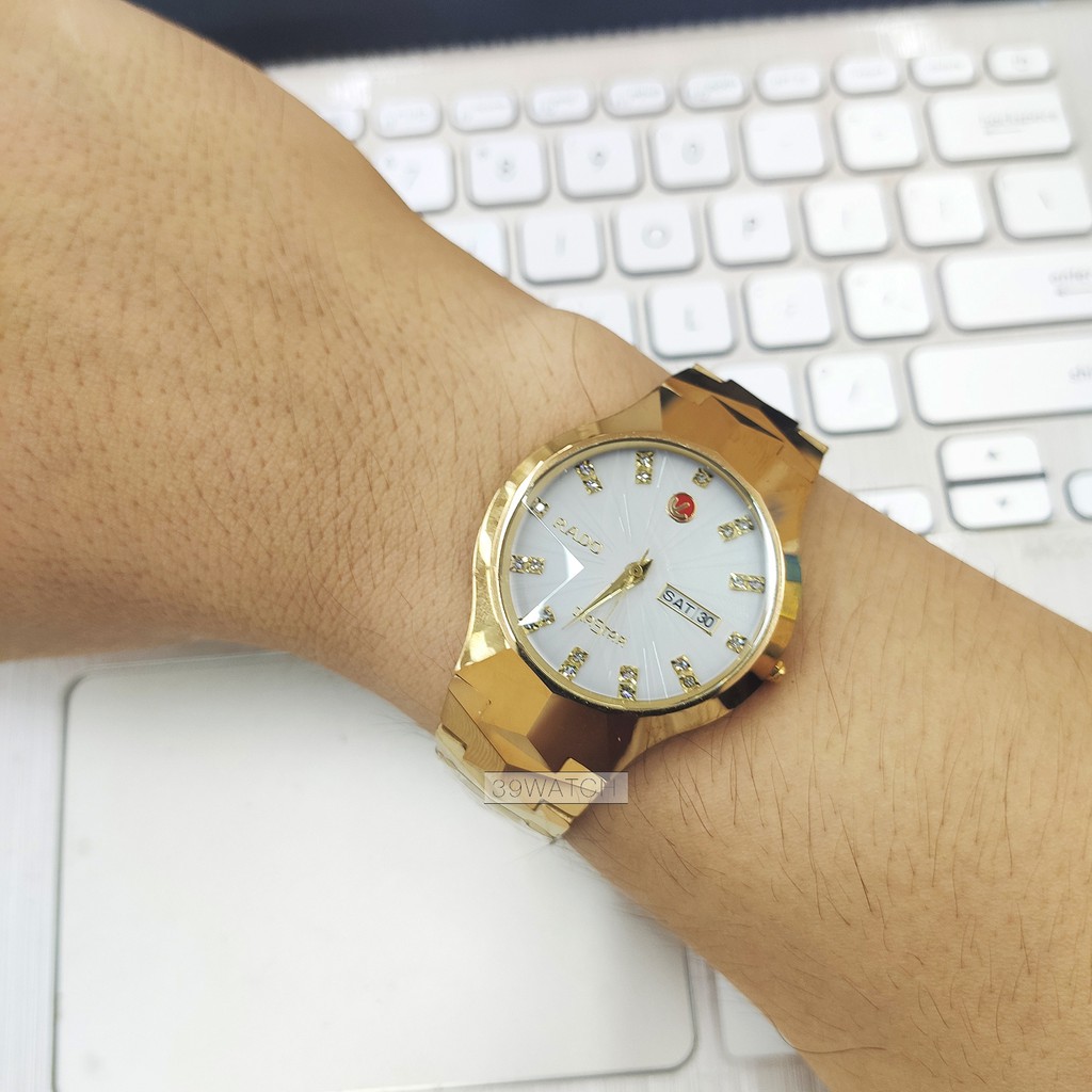 [Tặng ví da nam] Đồng hồ Julibé nam RA43 NA màu vàng, chất liệu dây đá ceramic nguyên khối, mặt kính saphire chống trầy | BigBuy360 - bigbuy360.vn