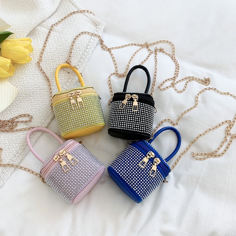 Túi Xách JASMIN NOIR Hộp Vuông Dây Đeo Xích Thời Trang Cho Nữ