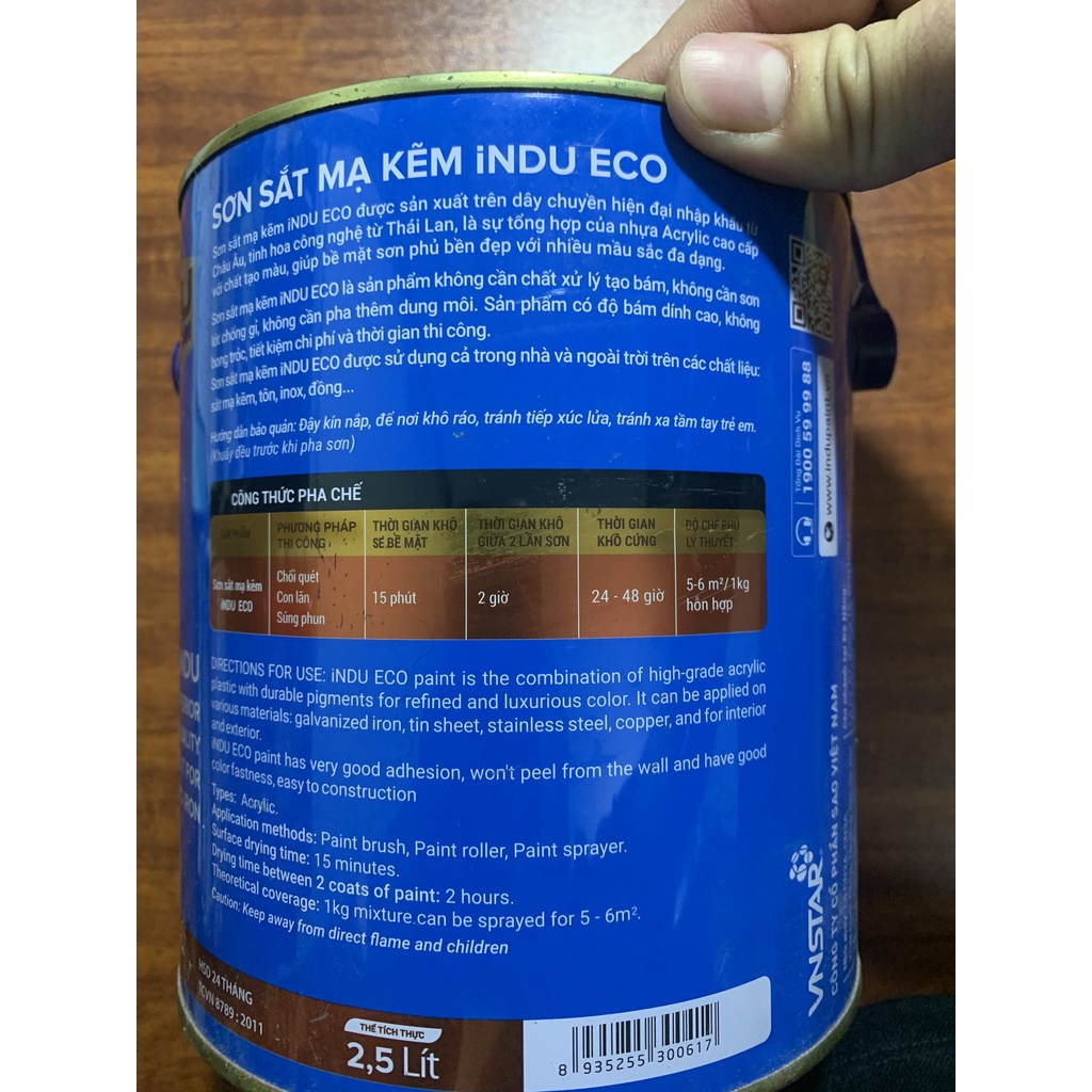 Sơn Đại Bàng , sơn indu thái 3Kg Chính Hãng Sơn Sắt mạ kẽm , gỗ
