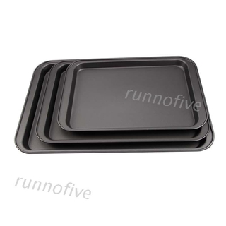 Carbon Steel Rectangle Plate Tray Non Stick Pizza Pan Cake Mold Baking Bakeware