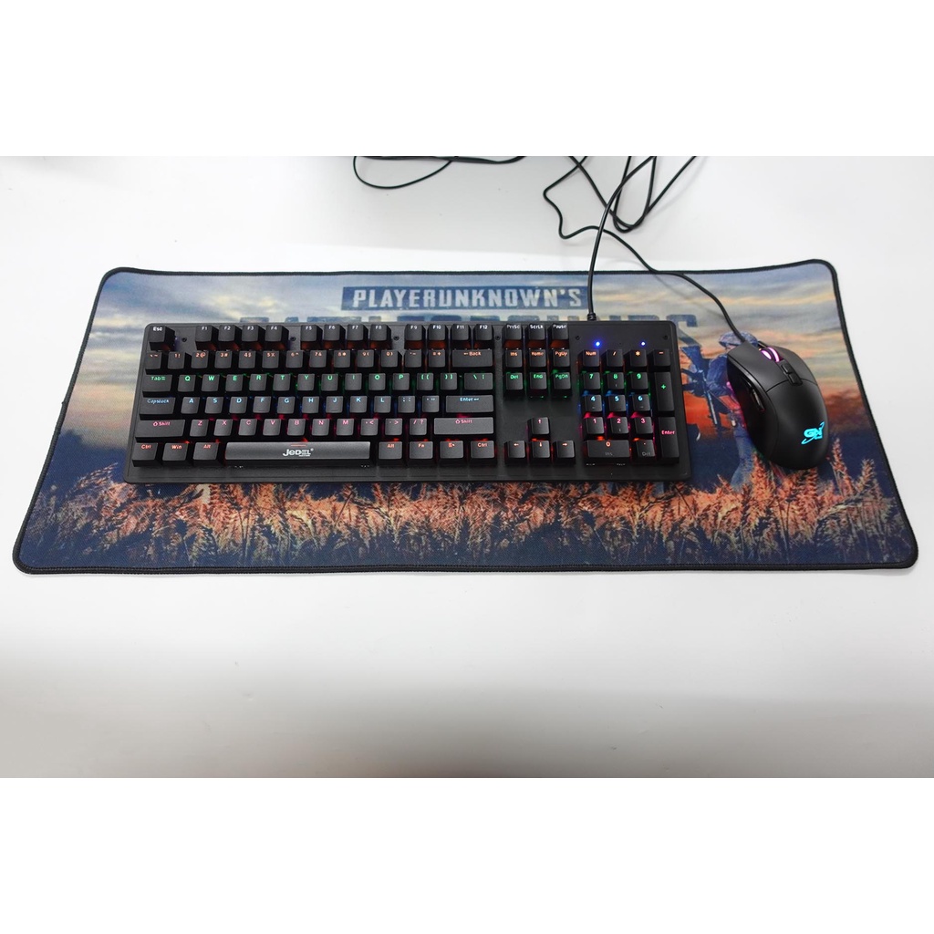 Bàn phím cơ JEDEL KL-106 có LED, Nút phím nhạy, gõ phím cực êm, cực đã - Hàng chính hãng