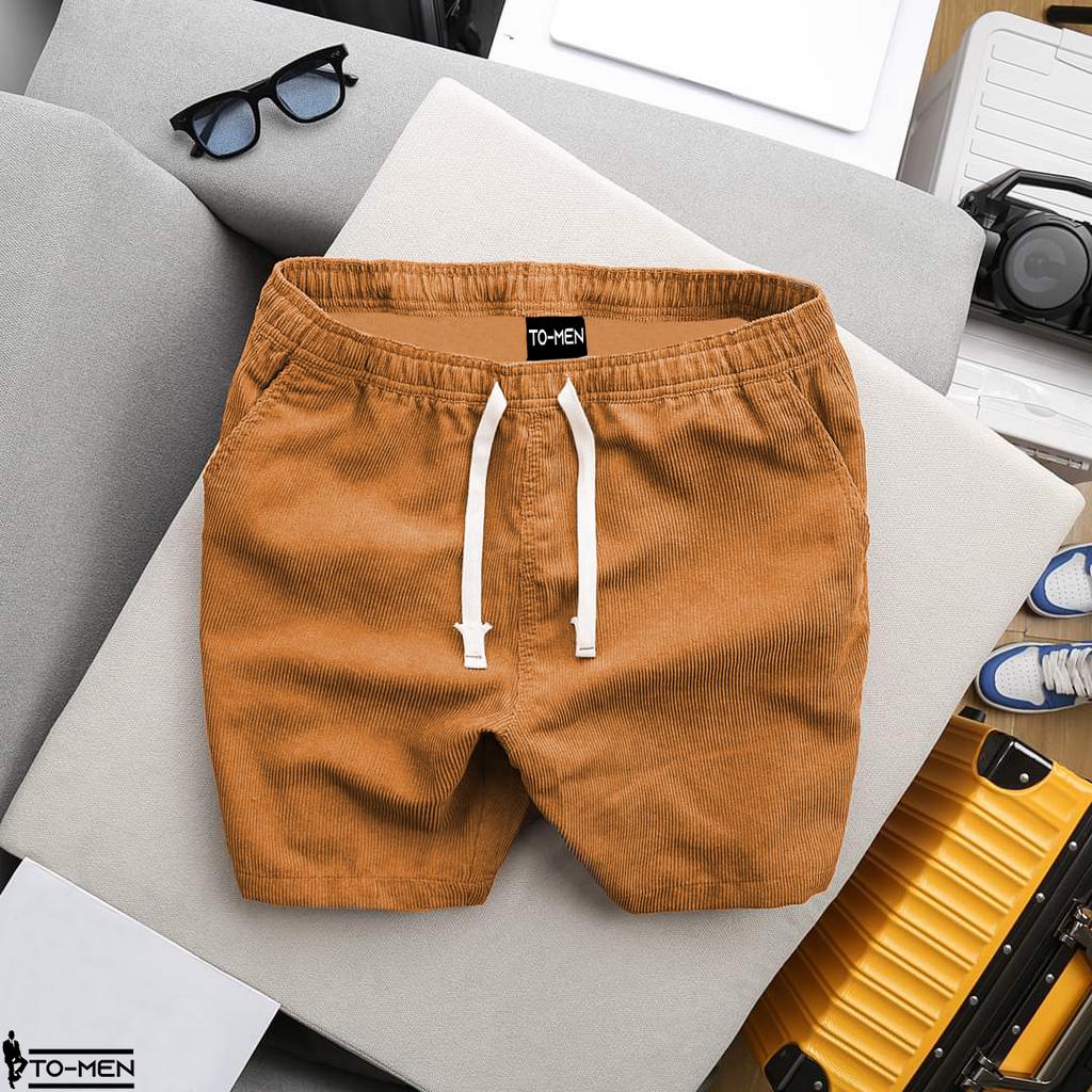 Quần short kaki nhung tăm form quần chạm gối slim fit, tôn dáng ae khi lên đồ , dễ phối.